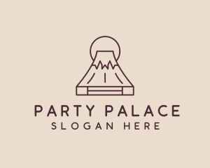 Volcano Mountain Peak logo design