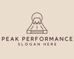 Volcano Mountain Peak logo design