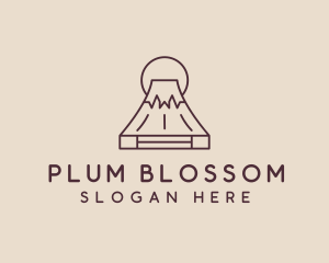 Volcano Mountain Peak logo design