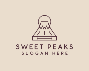 Volcano Mountain Peak logo design