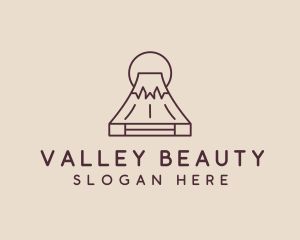 Volcano Mountain Peak logo design