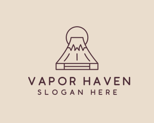 Volcano Mountain Peak logo design