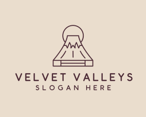 Volcano Mountain Peak logo design