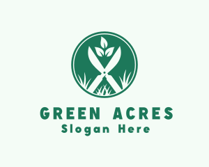 Lawn Grass Scissors logo