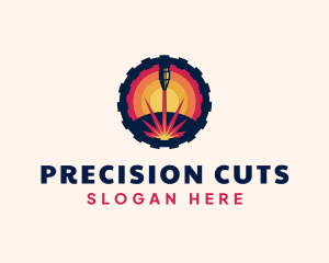 Laser Cutting Machine logo design