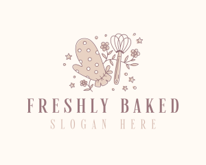 Baking Mitts Whisk  logo design