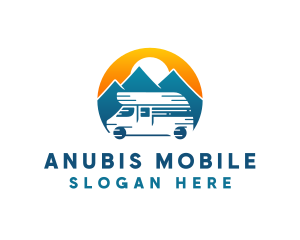 Camper Van Travel Vehicle logo design