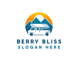 Camper Van Travel Vehicle logo design