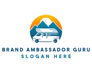 Camper Van Travel Vehicle logo design