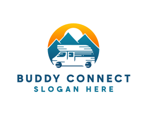 Camper Van Travel Vehicle logo design