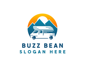 Camper Van Travel Vehicle logo design