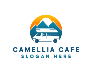 Camper Van Travel Vehicle logo design