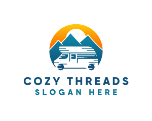 Camper Van Travel Vehicle logo design