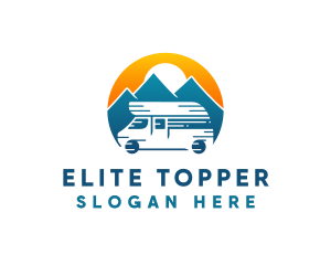 Camper Van Travel Vehicle logo design