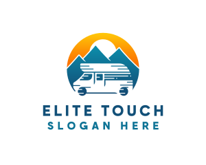 Camper Van Travel Vehicle logo design