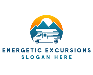 Camper Van Travel Vehicle logo design