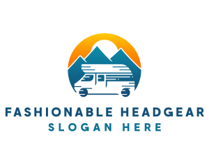 Camper Van Travel Vehicle logo design