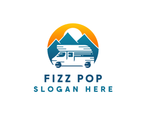 Camper Van Travel Vehicle logo design