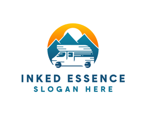 Camper Van Travel Vehicle logo design