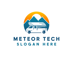 Camper Van Travel Vehicle logo design