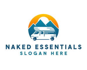 Camper Van Travel Vehicle logo design