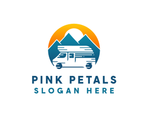 Camper Van Travel Vehicle logo design