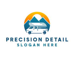 Camper Van Travel Vehicle logo design