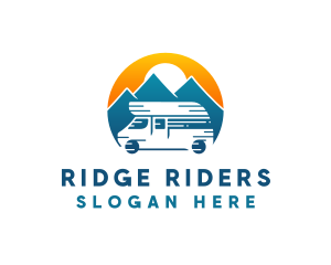 Camper Van Travel Vehicle logo design