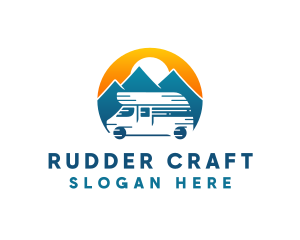 Camper Van Travel Vehicle logo design