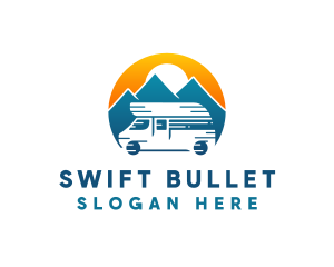 Camper Van Travel Vehicle logo design