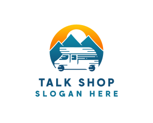 Camper Van Travel Vehicle logo design