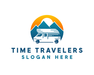 Camper Van Travel Vehicle logo design