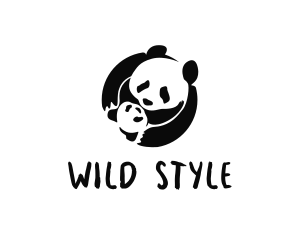 Wild Baby Panda logo design