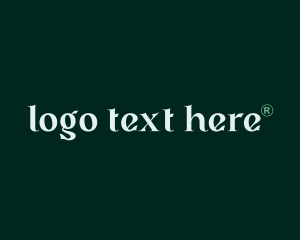 Elegant Green Wordmark logo