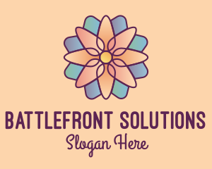 Floral Stained Glass logo