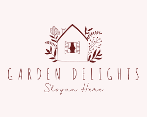 Floral Garden House logo design