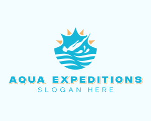 Water Diving Athletic Sports logo