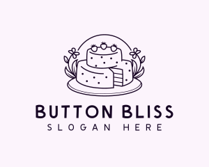 Sweet Birthday Cake logo design