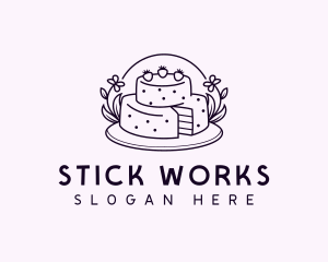 Sweet Birthday Cake logo design