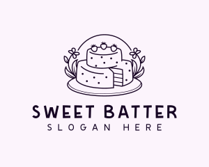 Sweet Birthday Cake logo design