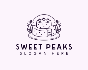 Sweet Birthday Cake logo design