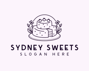 Sweet Birthday Cake logo design