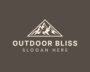 Triangle Outdoor Mountain  logo design