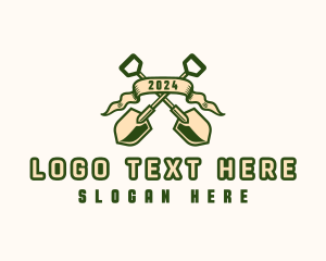 Shovel Gardening Landscaping logo