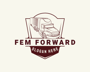 Forwarding Cargo Truck logo design