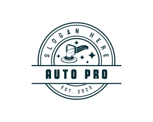 Polisher Auto Detailing Logo