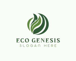 Eco Herbal Garden logo design