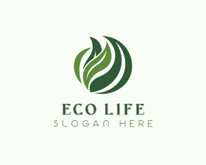 Eco Herbal Garden logo design