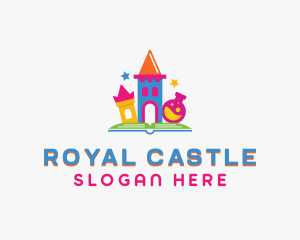 Castle Book Kindergarten logo design