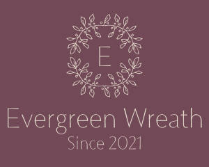 Leaf Wreath Decoration  logo design